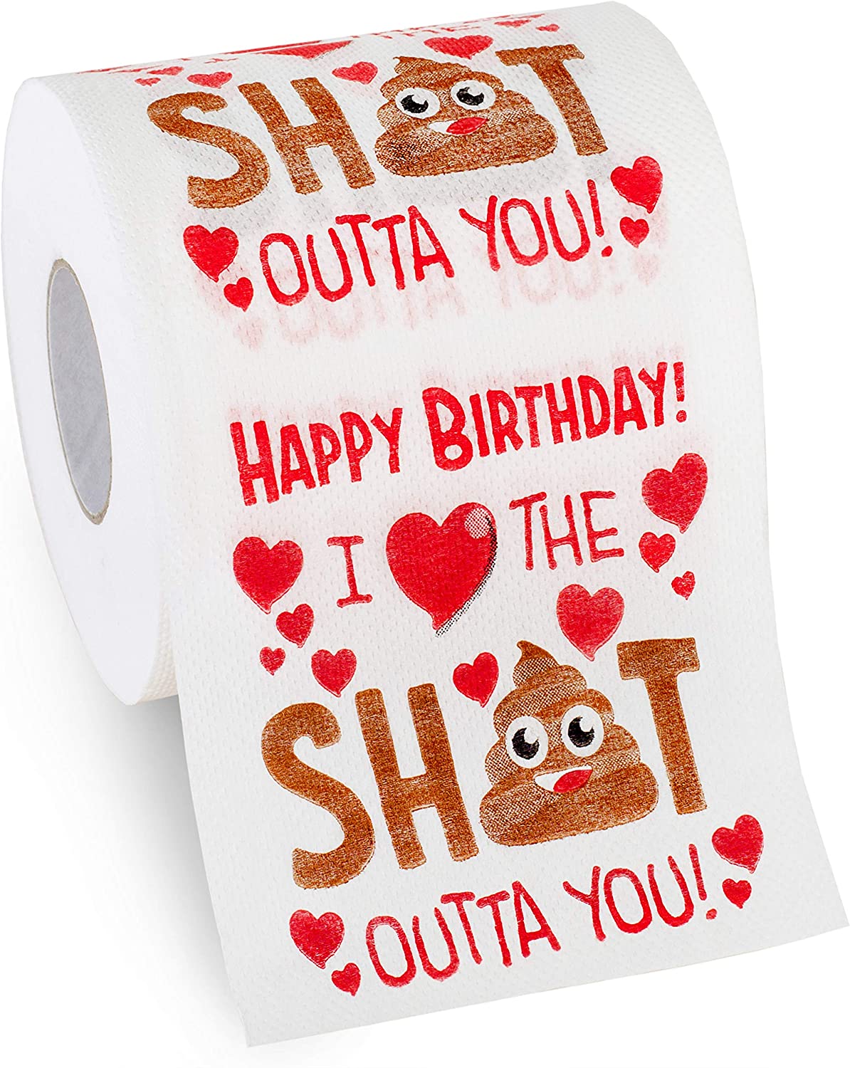 Husband Birthday Gifts by Aliza | Large Funny Gag Toilet Paper Roll – Excellent Gift for Wife Husband Boyfriend Girlfriend Friend Sister Brother Dad Mom -- The Perfect Decoration for your Party