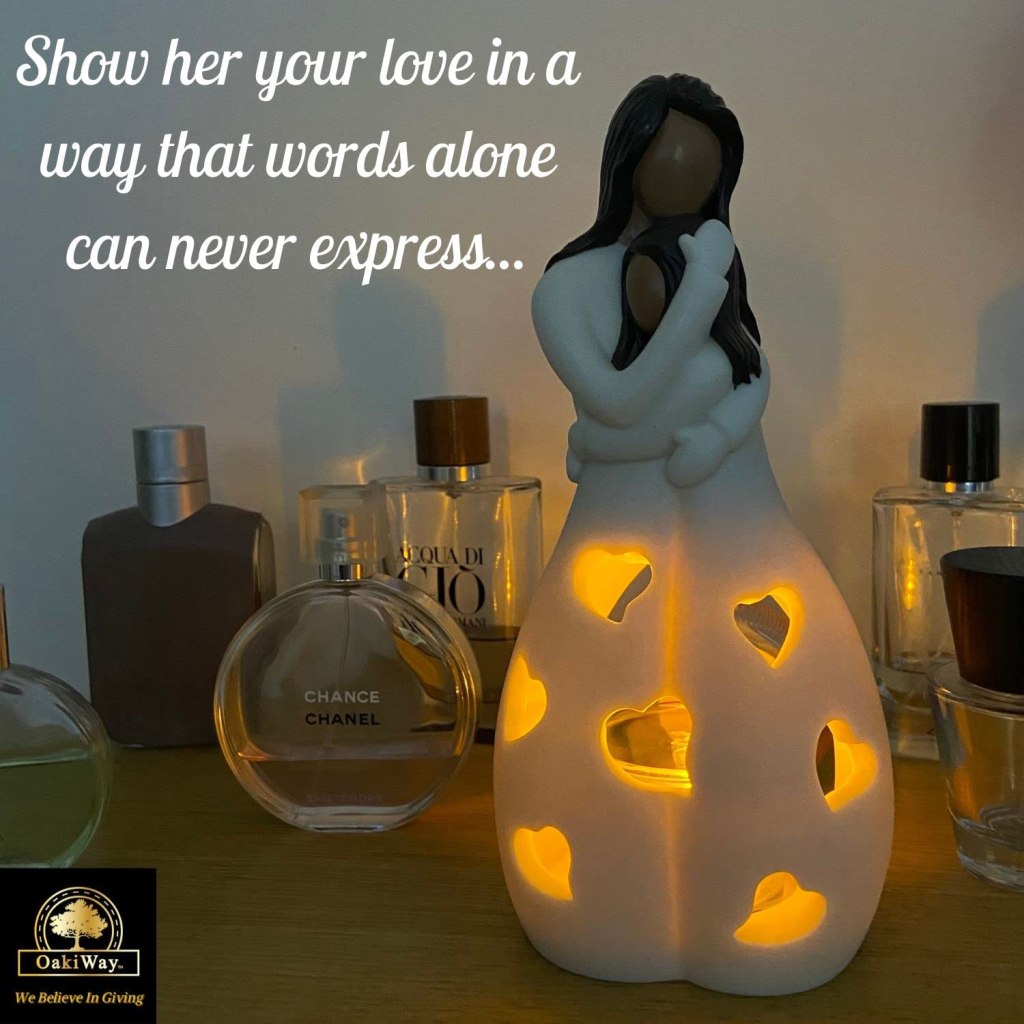 Candle Holder Statue WFlickering Led Candle