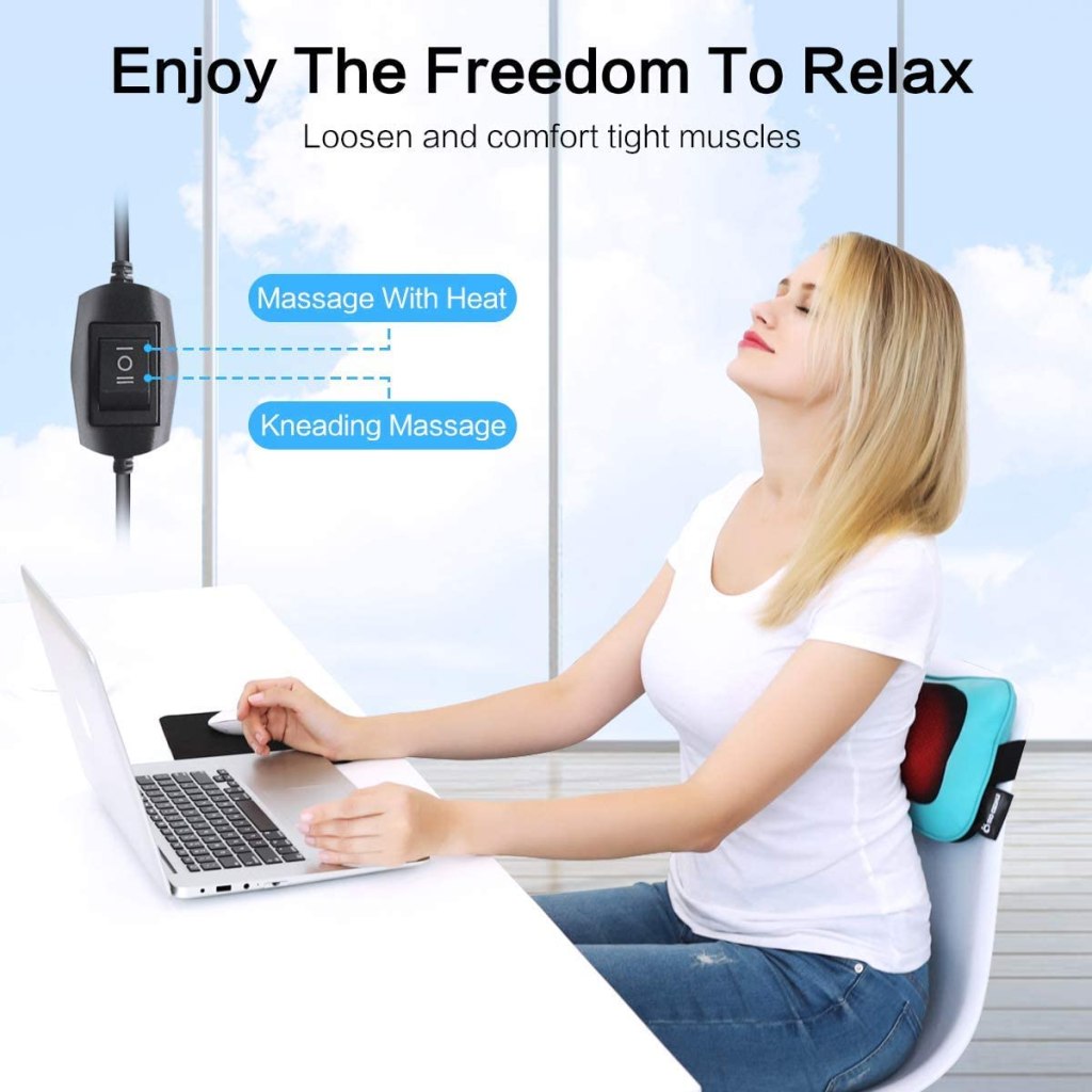 Neck Back Massager Pillow