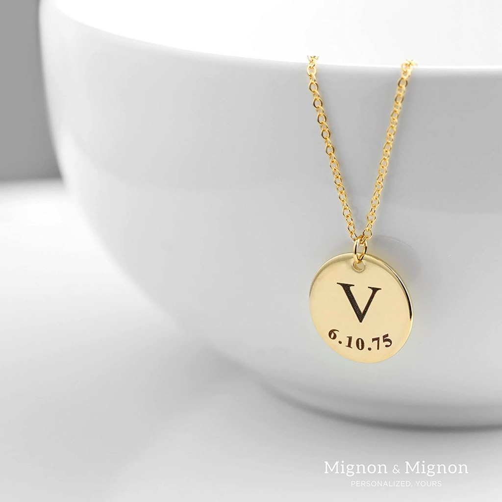 10 Mothers day gifts from daughter Necklace jewelry&nbsp;Gold