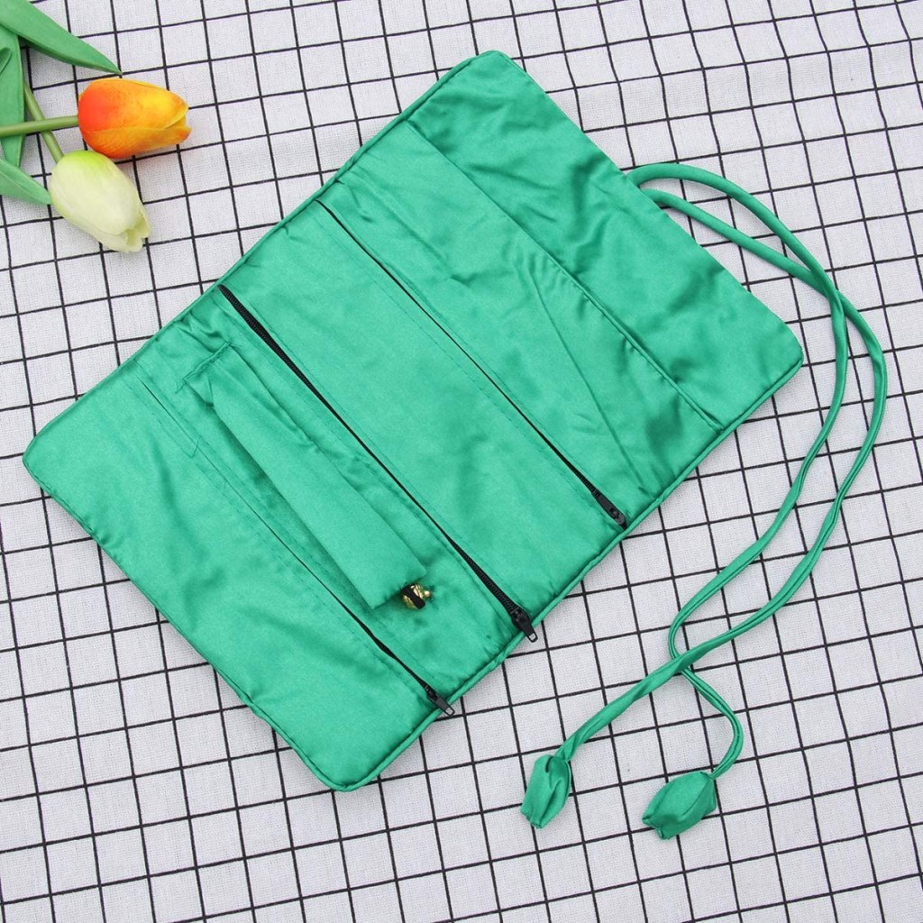 satin jewelry roll