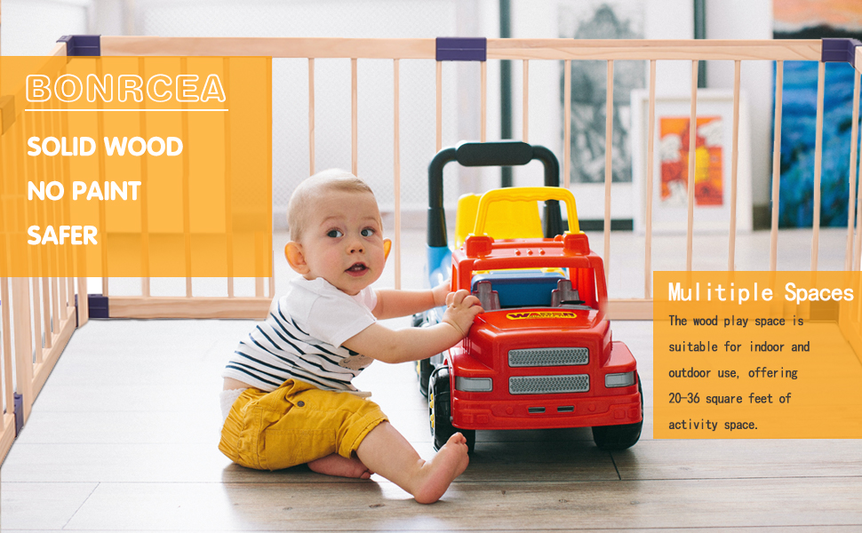 Bonrcea Baby Playpen