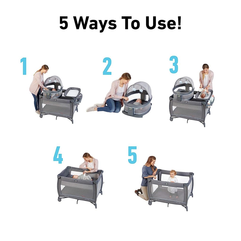 Graco pack 'n play with bassinet and changing table